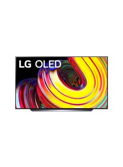 تلفزيون OLED بجودة 4K مقاس 65 بوصة من السلسلة CS بمعالج a9 من الجيل الخامس وبتقنيات G-Sync و FreeSync للألعاب وبزمن استجابة 1 مللي في الثانية OLED65CS6LA أسود