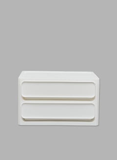 Aila 2-Drawer Storage and Makeup Organizer White  - Image 1