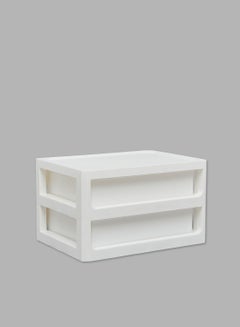 Aila 2-Drawer Storage and Makeup Organizer White  - Image 3