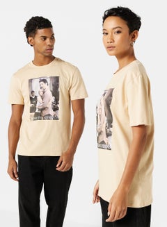 NA-KD Unisex FRIENDS Graphic T-Shirt Beige  - Image 1