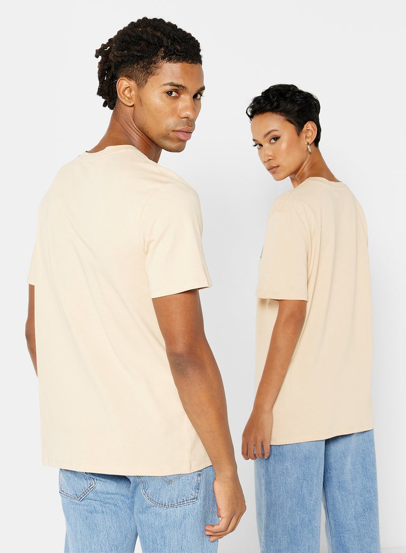 NA-KD - Unisex FRIENDS Graphic T-Shirt Beige - Image 1