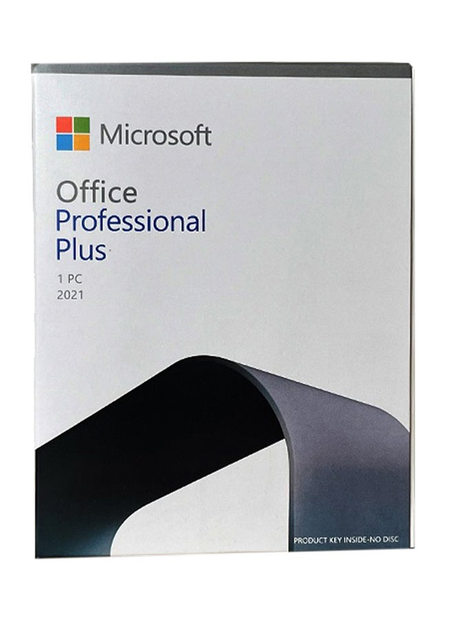 مايكروسوفت - برنامج Office Professional Plus إصدار 2021 بمفتاح ارتباط وإصدار 32/ 64 بت - مستخدم واحد مدى الحياة متعدد الألوان - Image 1