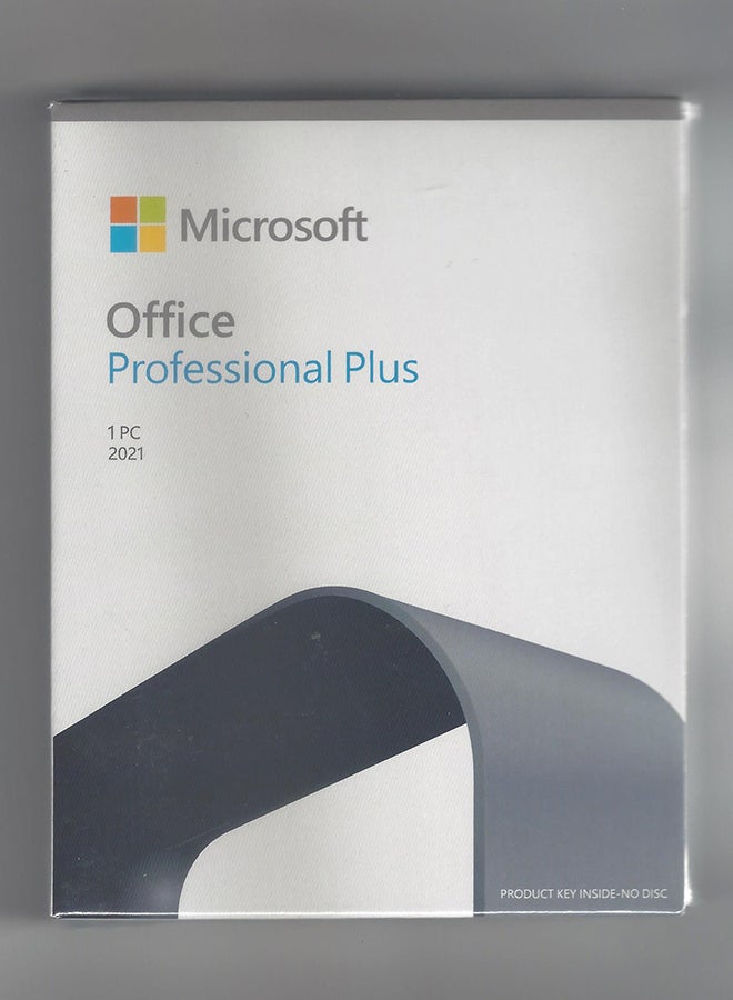 مايكروسوفت - برنامج Office Professional Plus إصدار 2021 بمفتاح ارتباط وإصدار 32/ 64 بت - مستخدم واحد مدى الحياة متعدد الألوان - Image 1