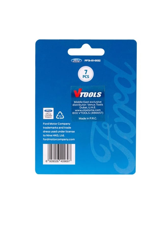 Ford 7-Piece S2 Screw Driving Bits With Magnetic Holder Black 25mm  - Image 2