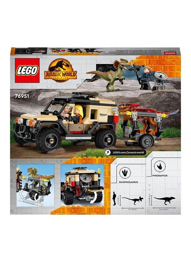 LEGO 76951 Jurassic World Pyroraptor & Dilophosaurus Transport 254 7+ Years - Image 3