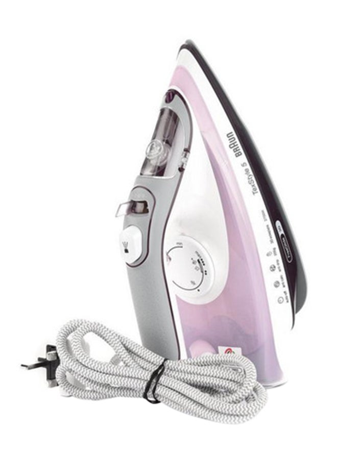 Steam Iron, Super Ceramic Soleplate, 200g Steam Shot per Minute, Auto Off, Anti Drip, Self Clean, Water Spray, 300 ml 2700 W SI5037VI White/Violet - v1655125429/N53329534A_1