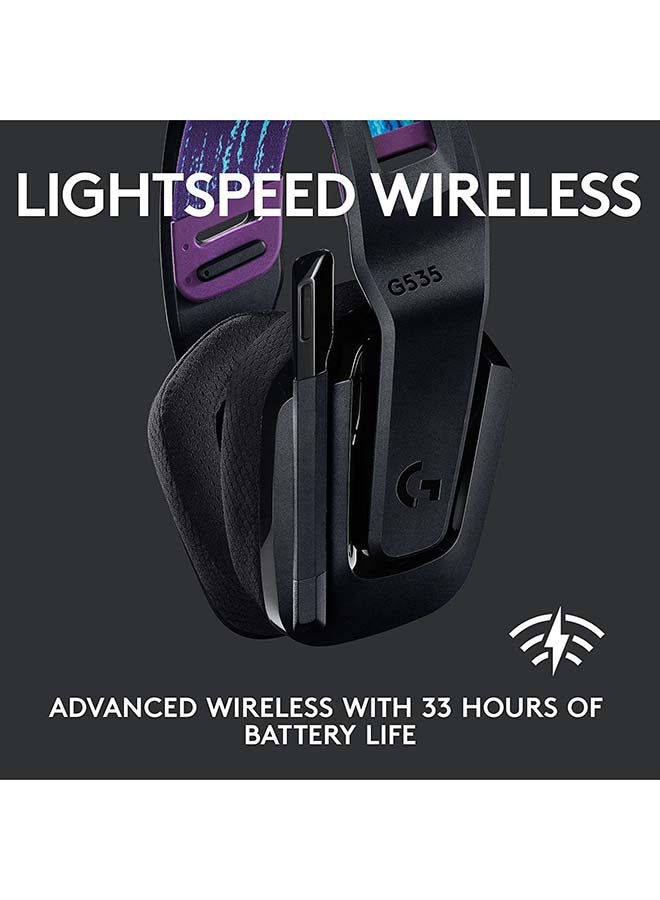 Logitech - G535 Lightspeed Wireless Gaming Headset - Black - Image 1