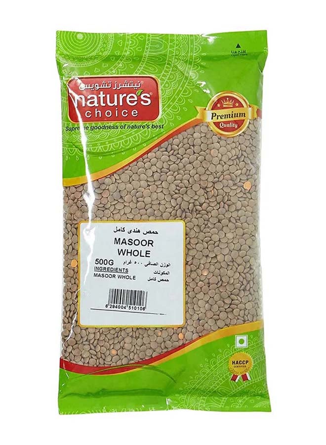 Masoor Whole Red Lentil 500grams - v1655185872/N30669408A_1