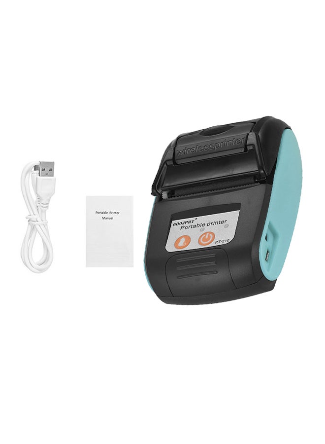 GOOJPRT - PT-210 Portable Thermal Printer Green/Black - Image 1