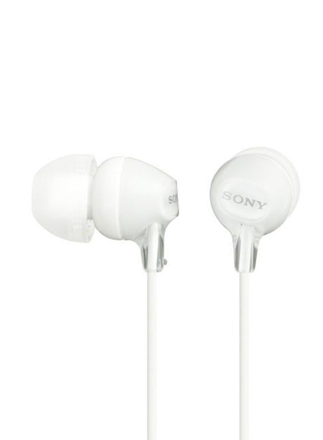 Sony - MDR-EX15AP In-ear Wired Headphones with Mic and Line Control White - Image 1