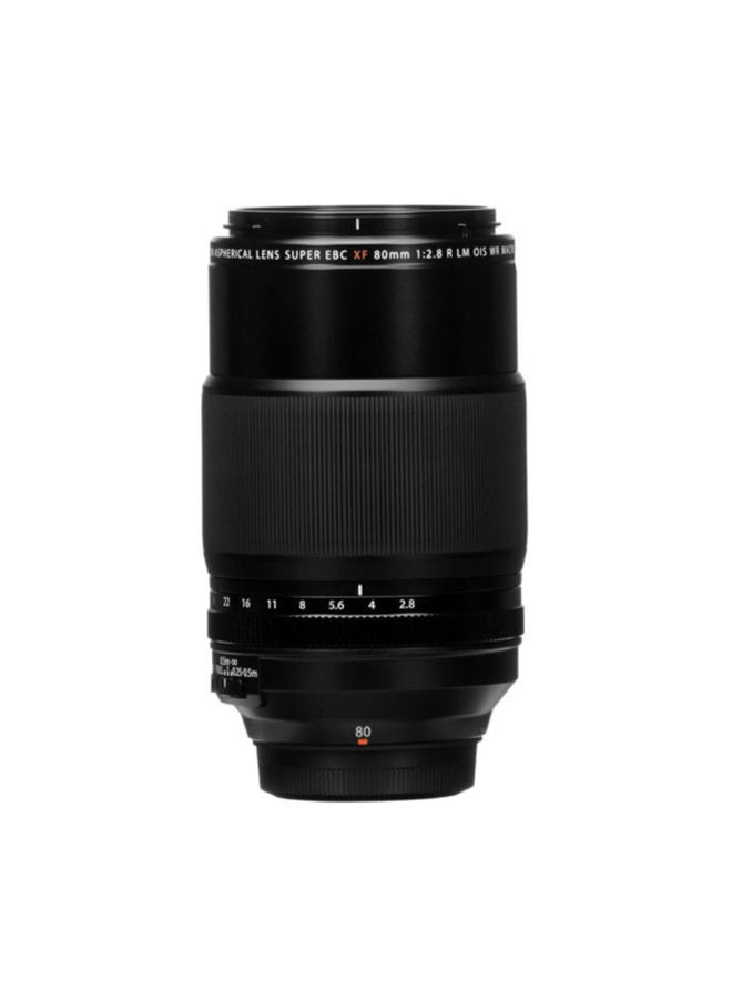 Fujinon XF 80mm F2.8 R LM OIS WR Macro Digital Camera Lens For Fujinon Black  - Image 1