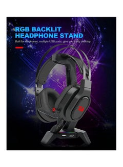 ريدراجون حامل سماعات الرأس Scepter Elite Rgb وحامل ماوس الألعاب مع 4 منافذ USB 2.0 Hub  - Image 3