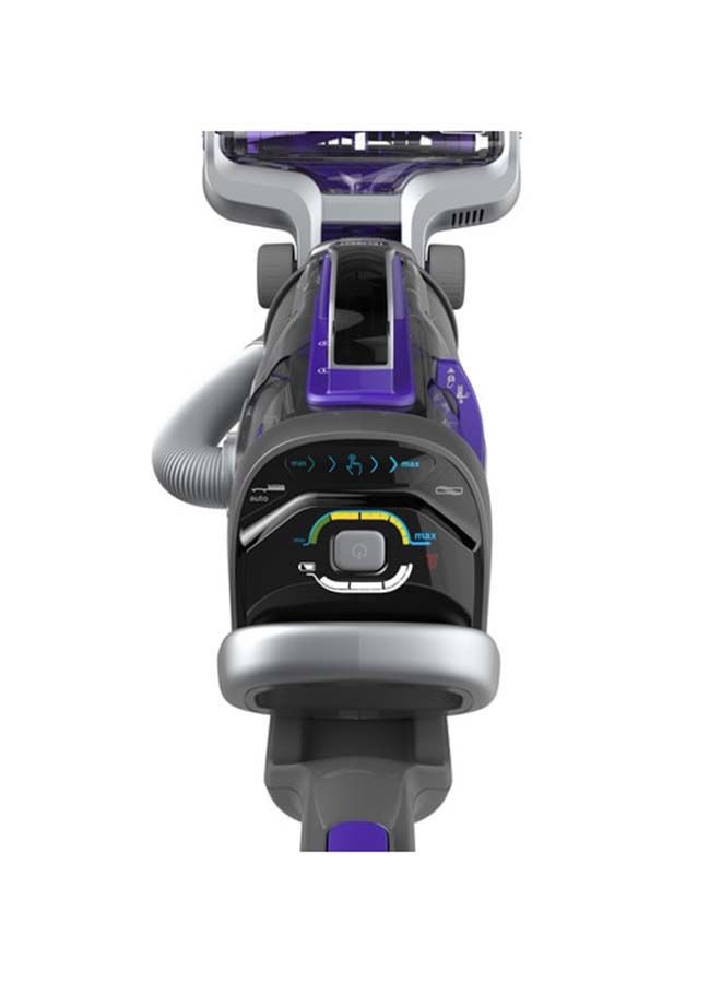 BLACK+DECKER - Cordless Vacuum Cleaner with 2 in1 function having intelligent Sensor Technology for Increased suction up to 60 minutes 1000 ml 45 W CUA525BHP-GB Grey/Purple - Image 1