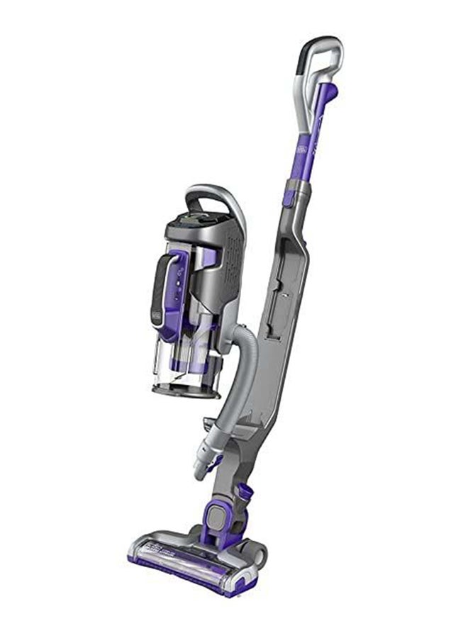 BLACK+DECKER - Cordless Vacuum Cleaner with 2 in1 function having intelligent Sensor Technology for Increased suction up to 60 minutes 1000 ml 45 W CUA525BHP-GB Grey/Purple - Image 1