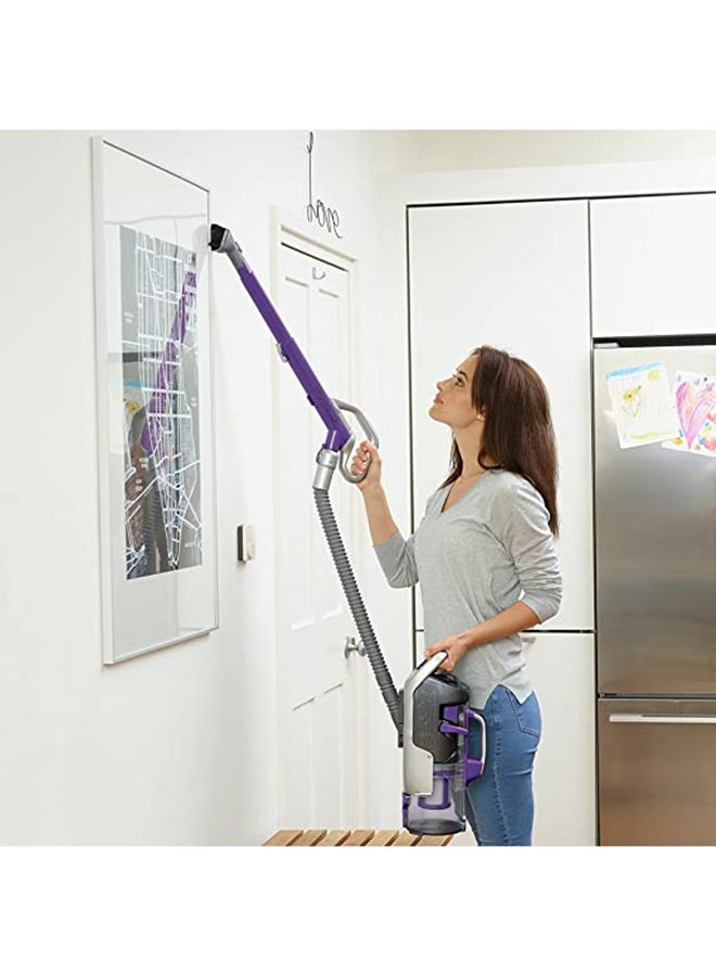 BLACK+DECKER - Cordless Vacuum Cleaner with 2 in1 function having intelligent Sensor Technology for Increased suction up to 60 minutes 1000 ml 45 W CUA525BHP-GB Grey/Purple - Image 1