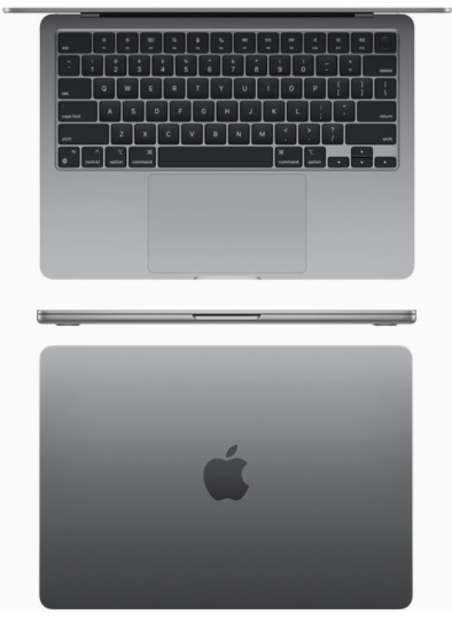 Apple - MacBook Air MLXX3 13.6-Inch Display : Apple M2 chip with 8-core CPU and 10-core GPU, 512GB/ English Keyboard(International version) Space Grey - Image 1