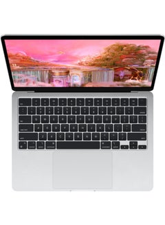 أبل جهاز ماك بوك آير بشاشة مقاس 13.6 بوصة وشريحة أبل M2 ووحدة CPU ثمانية النواة ووحدة GPU ثمانية النواة ومحرك أقراص SSD سعة 256 جيجابايت وبطاقة رسومات إنتل UHD اللغة الإنجليزية فضي  - Image 2