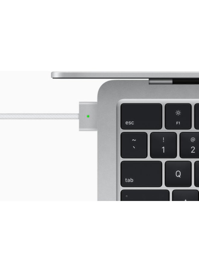 Apple - MacBook Air MLY03 13-Inch Display : Apple M2 chip with 8-core CPU and 10-core GPU, 512GB- English Arabic Keyboard Silver - Image 1