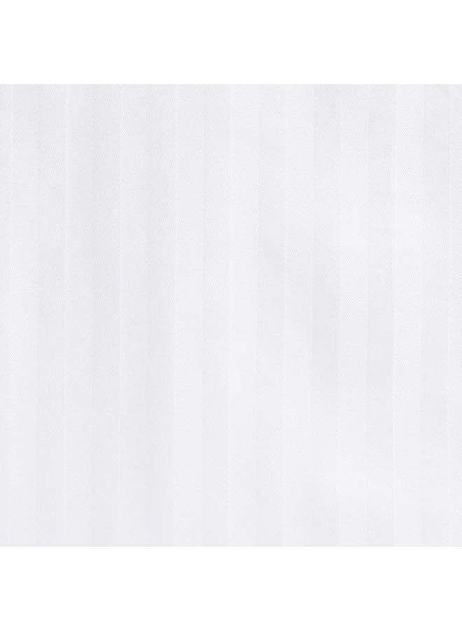 Hotel Linen Klub Hotel Linen Klub King Size Duvet Cover - 100% Cotton 250Tc Stripe, Size: 245 x 265cm - Luxurious, Breathable, and Durable Bed Linen Cotton White  - Image 3