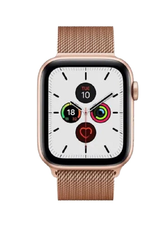 MARGOUN - Stainless Steel Milanese Loop Mesh Band for Apple Watch 7/6/SE/5/4/3/2/1 42mm/44mm/45mm Rose Gold - Image 1