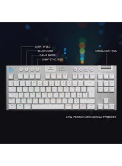 لوجيتيك لوحة مفاتيح G915 TKL ميكانيكية لاسلكية للألعاب بإضاءة RGB ومن دون لوحة أرقام  - Image 4