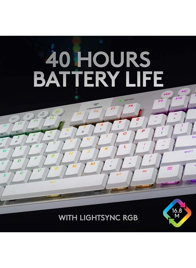 لوجيتيك - لوحة مفاتيح G915 TKL ميكانيكية لاسلكية للألعاب بإضاءة RGB ومن دون لوحة أرقام - Image 1