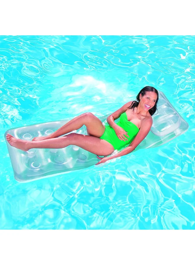بست واي Inflatable Metal Tech Pool Lounge With Repair Patch 1.88 x 0.71meter