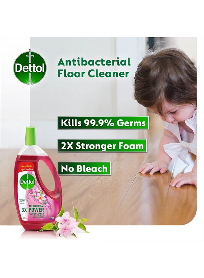 Dettol - Floor Cleaner Antibacterial Power With Jasmin Smell, Pack Of 2 - 1.3Liters - Image 1