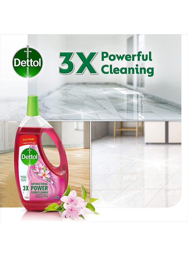 Dettol - Floor Cleaner Antibacterial Power With Jasmin Smell, Pack Of 2 - 1.3Liters - Image 1