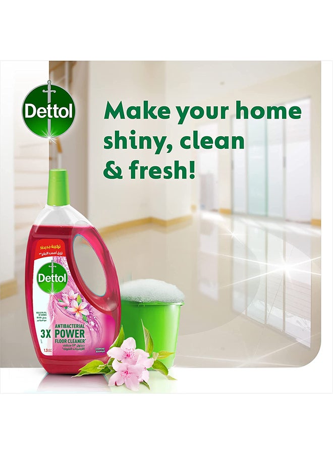 Dettol - Floor Cleaner Antibacterial Power With Jasmin Smell, Pack Of 2 - 1.3Liters - Image 1