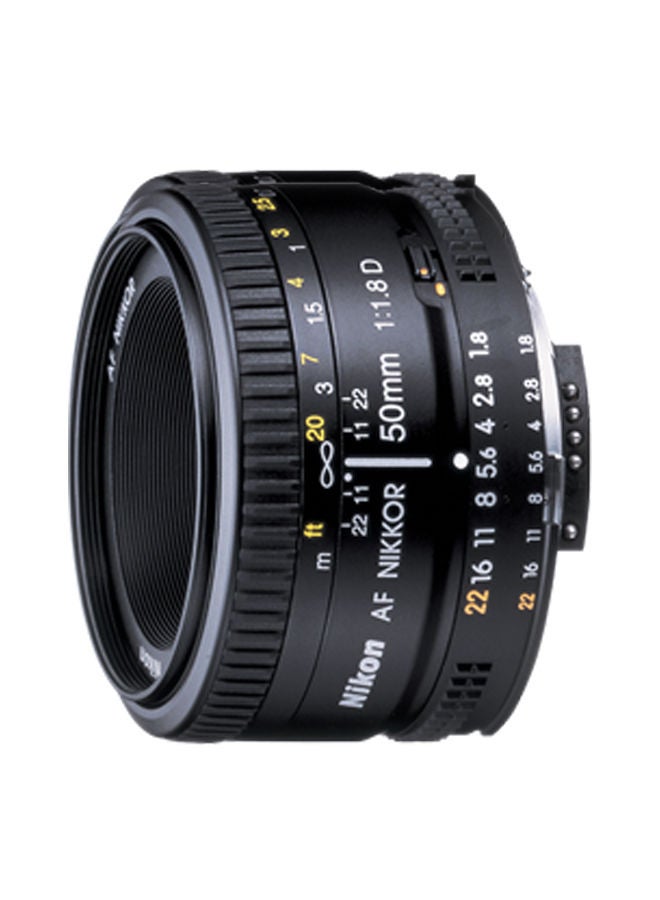 Nikon - AF Nikkor 50mm f/1.8D Lens For Nikon Black - Image 1