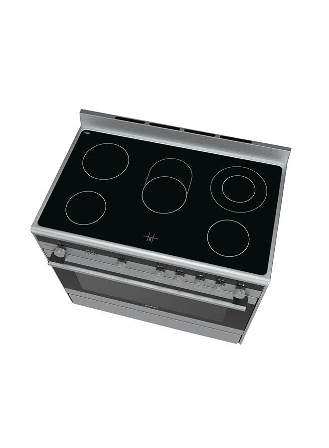 SIEMENS 5 Cooking zone Ceramic Electric Cooker 90 x 60 cm, 1 year Warranty HY738357M Silver  - Image 2