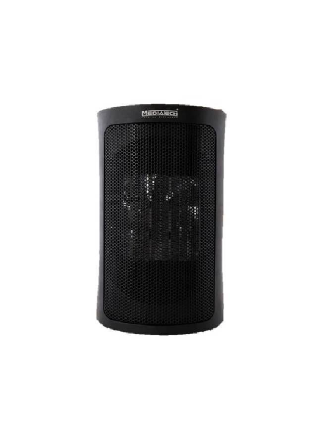 Mediatech Electric Ceramic Heater, 2 heat settings, 2 Fan Speed setting, over heat protection Thermostat - 1500 W MT-002 Black  - Image 1