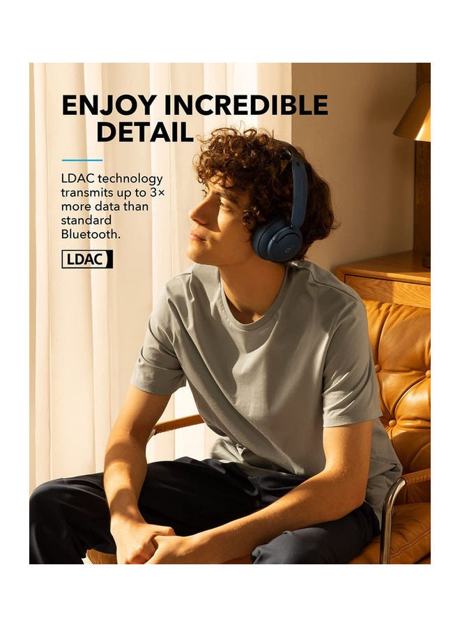 Soundcore - Life Q35 Multi Mode Active Noise Cancelling Headphones, Bluetooth Headphones with LDAC for Hi Res Wireless Audio, 40H Playtime, Comfortable Fit, Clear Calls Obsidian Blue - Image 1