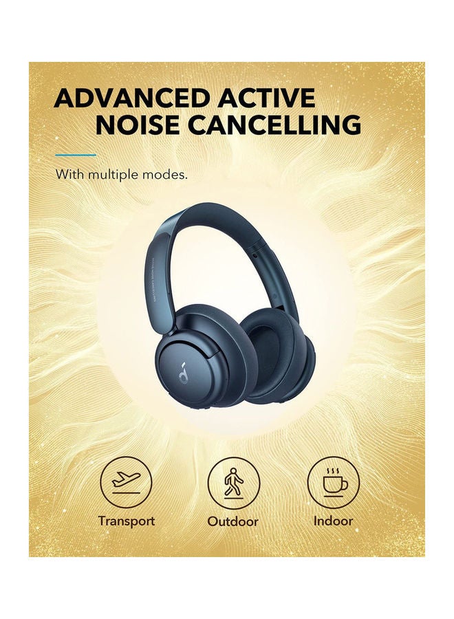 Soundcore - Life Q35 Multi Mode Active Noise Cancelling Headphones, Bluetooth Headphones with LDAC for Hi Res Wireless Audio, 40H Playtime, Comfortable Fit, Clear Calls Obsidian Blue - Image 1