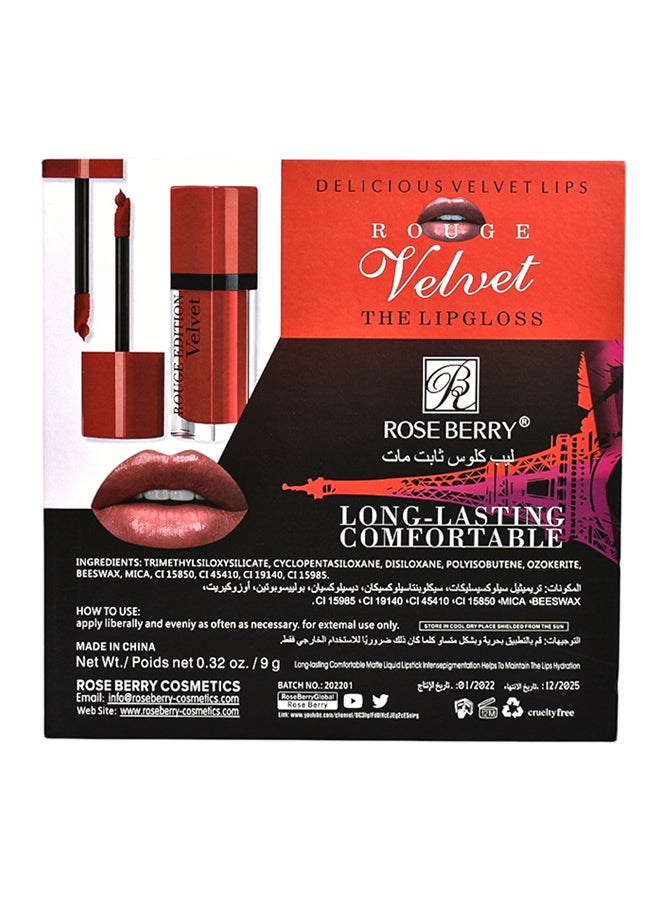 روز بيري مجموعة ملمع شفاه مات مريح يدوم طويلاً من 12 قطعة متعدد الألوان - Image 4