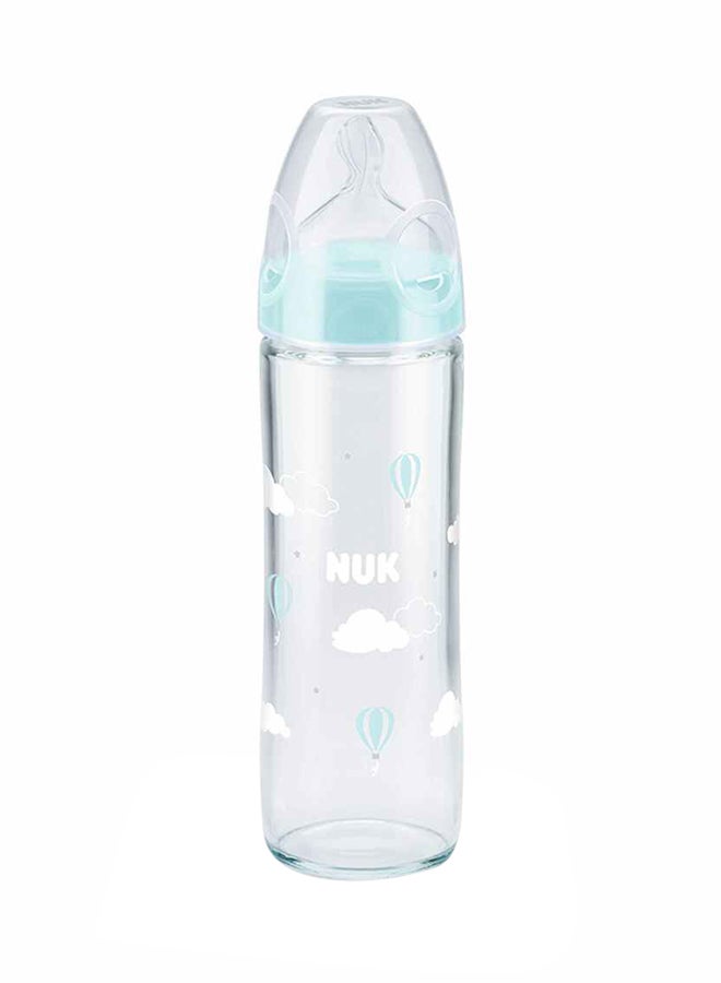 NUK New Classic Glass Baby Bottle 240 ml With Teat 0m+ 