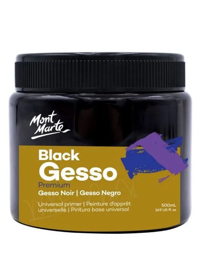Mont Marte Gesso Universal Primer Black - Image 1
