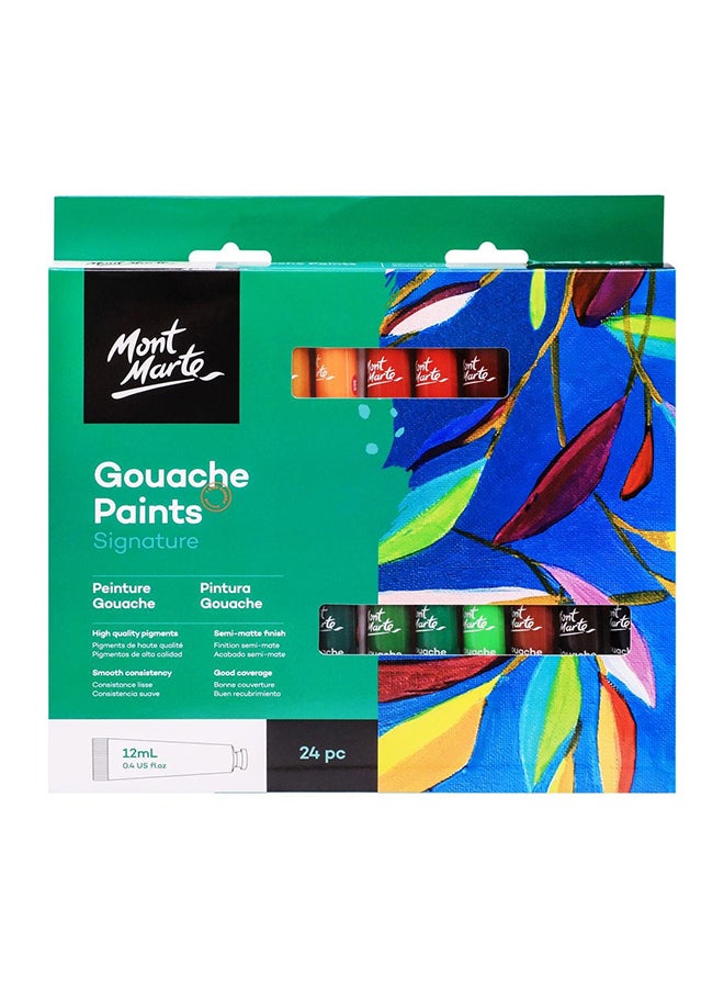 Mont Marte - 24-piece Gouache Paint Set Multicolour - Image 1