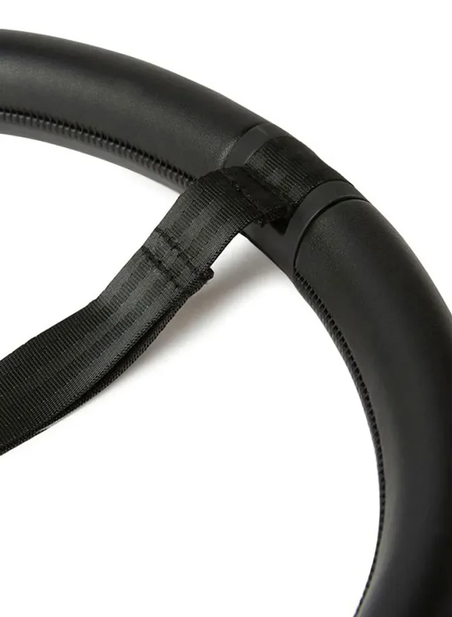 BABYZEN Yoyo Stroller Handle Bar Ultra Tear - Resistant, Faux - Leather Coating Includes Tether Strap Compatible With Yoyo2 And Yoyo+ Stroller S And Prams - Black