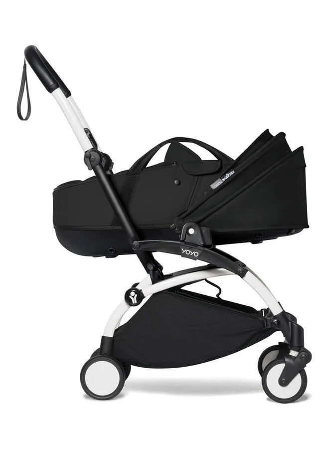 BABYZEN Yoyo 0+ Bassinet, Black Includes Thick Double Mattress, Ventilated Shell And Canopy Requires Yoyo2 Frame