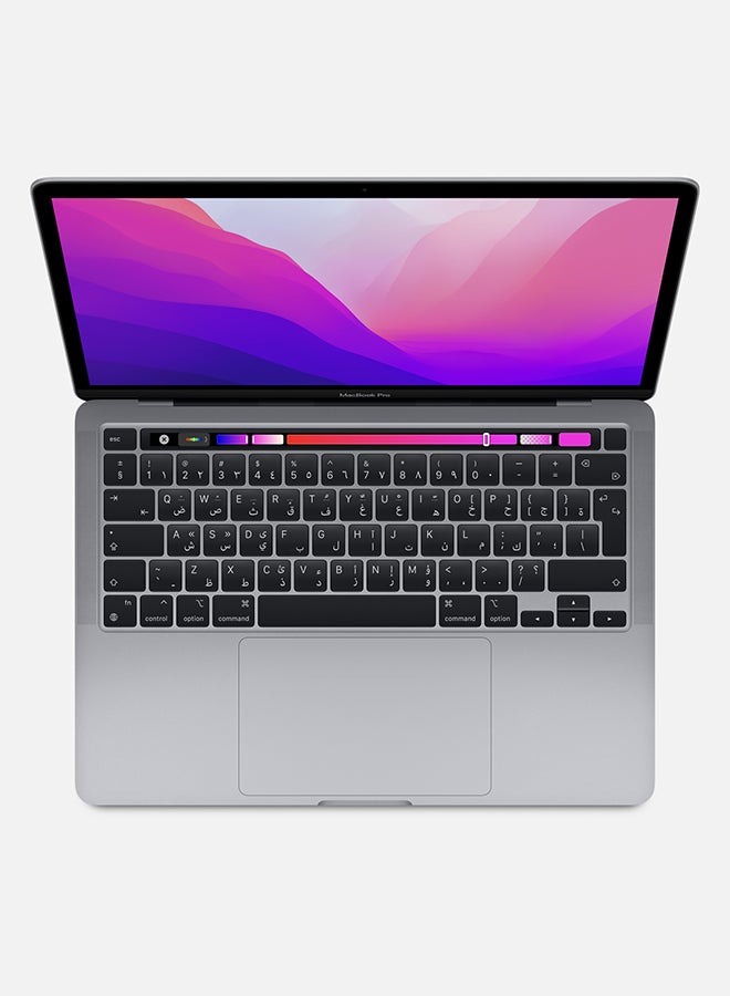 Apple - MacBook Pro 13-Inch Display, Apple M2 Chip With 8-Core CPU And 10-Core GPU, 512GB SSD/Integrated Graphics/Middle East Version English Space Grey - Image 1