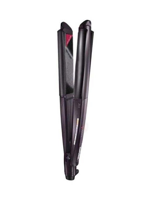 Hair Straightener wet & Dry Straight | Dual-function Straightening And Curling | Advanced Heat Technology With Quick Heat-up Time | Long-lasting Results & Salon-quality Styling | ST330SDE Black