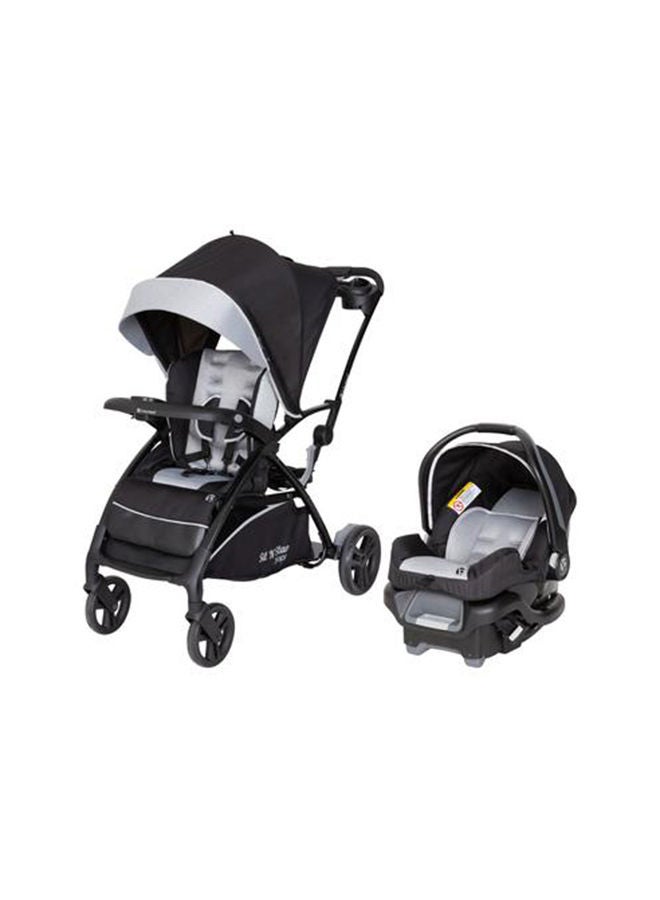babytrend Sit N Stand 5-in-1 Travel System 5 Modes Of Use And Extra Long Canopy- Moondust NT27C87A  - Image 1