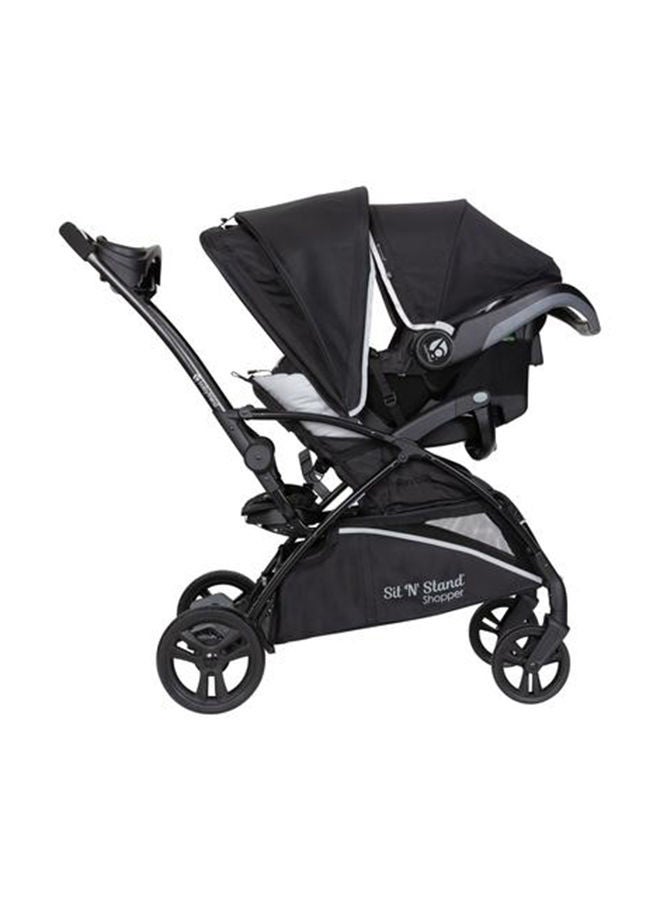 babytrend Sit N Stand 5-in-1 Travel System 5 Modes Of Use And Extra Long Canopy- Moondust NT27C87A  - Image 2
