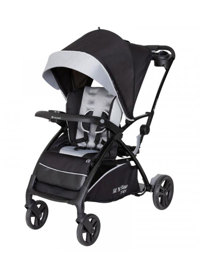 babytrend Sit N Stand 5-in-1 Travel System 5 Modes Of Use And Extra Long Canopy- Moondust NT27C87A  - Image 4