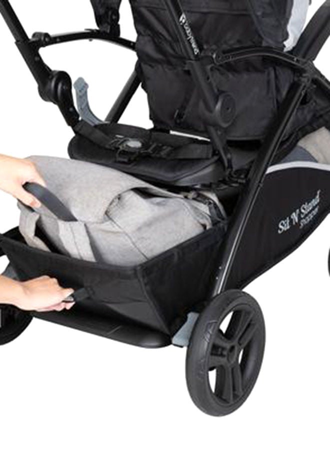 babytrend - Sit N Stand 5-in-1 Travel System 5 Modes Of Use And Extra Long Canopy- Moondust NT27C87A - Image 1