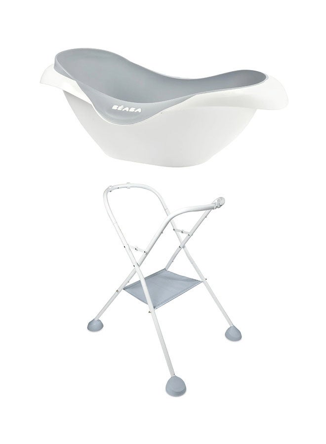 BEABA - Baby Bath Non - Slip And Comfortable Ergonomic Multi - Functional Soft Flexible Material Drain Plug Camele'O Made In France Grey 1 Unite (Lot De 1) 920352 - Image 1