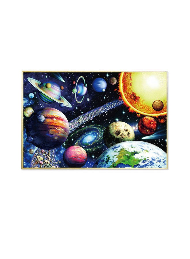 Kidle 1000-Piece Planet Themed Rectangular Puzzle Stress Relief Early Education Development Toy Set 42x29.7cm - Image 1