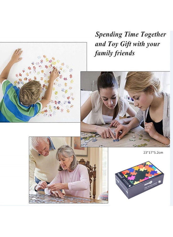 Kidle 1000-Piece Planet Themed Rectangular Puzzle Stress Relief Early Education Development Toy Set 42x29.7cm - Image 4